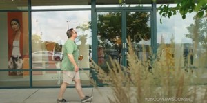 Guy Walking Premium Outlets