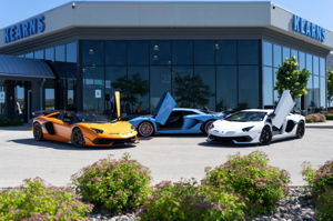 Exterior With Exotic Cars