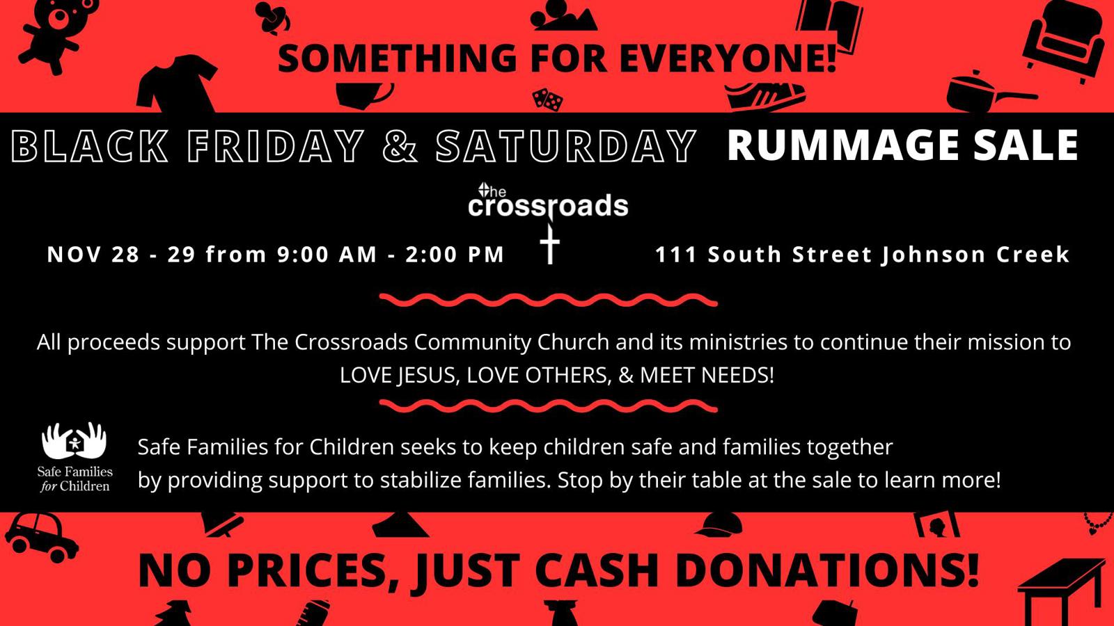 Black Friday Rummage Sale