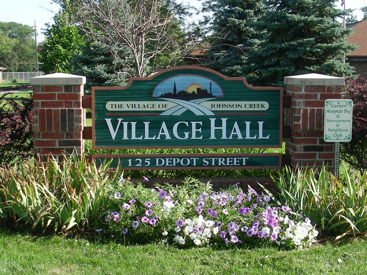 Village Hall Sign