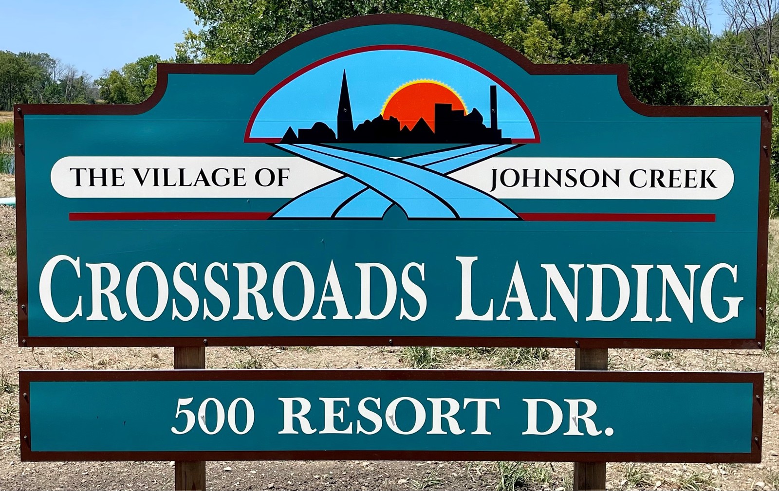 Crossroads Landing Sign (1)