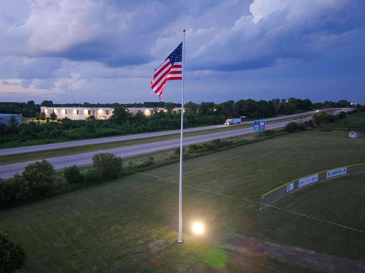 Featured image of Centennial Park Flag Raised for the First Time