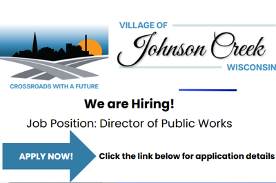 Now Hiring: Director of Public Works